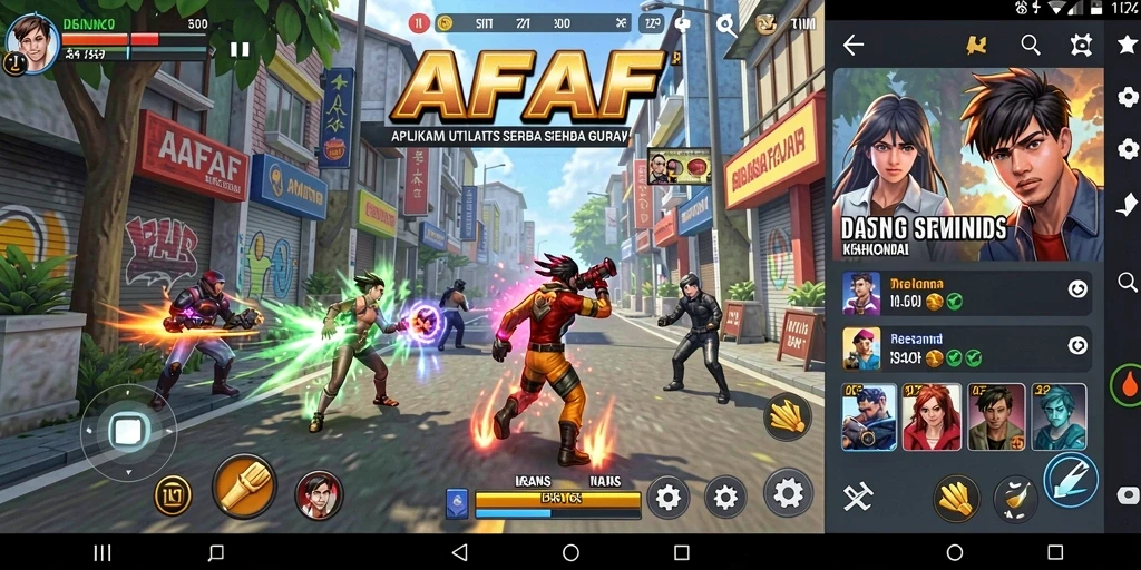 Tampilan antarmuka aplikasi AFAF yang ramah pengguna dan efisien.