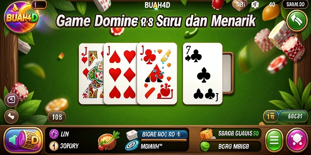 Screenshot gameplay BUAH4D yang menunjukkan keseruan bermain Domino.