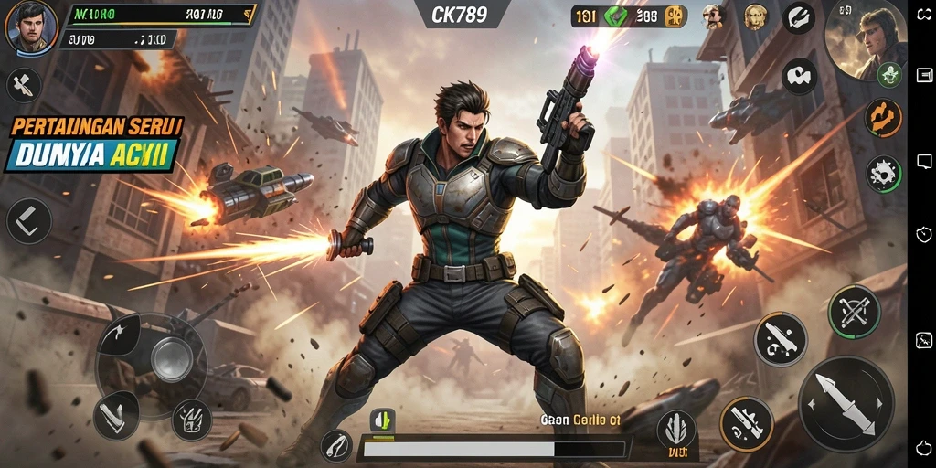 Screenshot CK789 menampilkan aksi pertarungan yang mendebarkan.