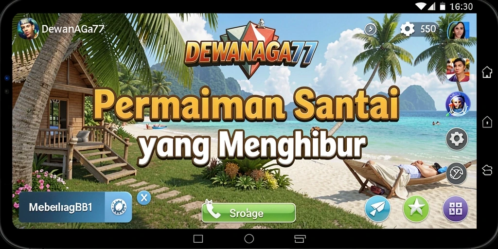 Screenshot gameplay DEWANAGA77 menunjukkan keseruan permainan santai.