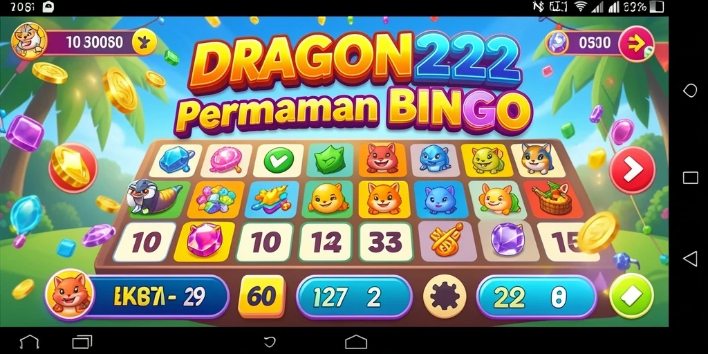 Tampilan gameplay Bingo yang mengasyikkan di DRAGON222.