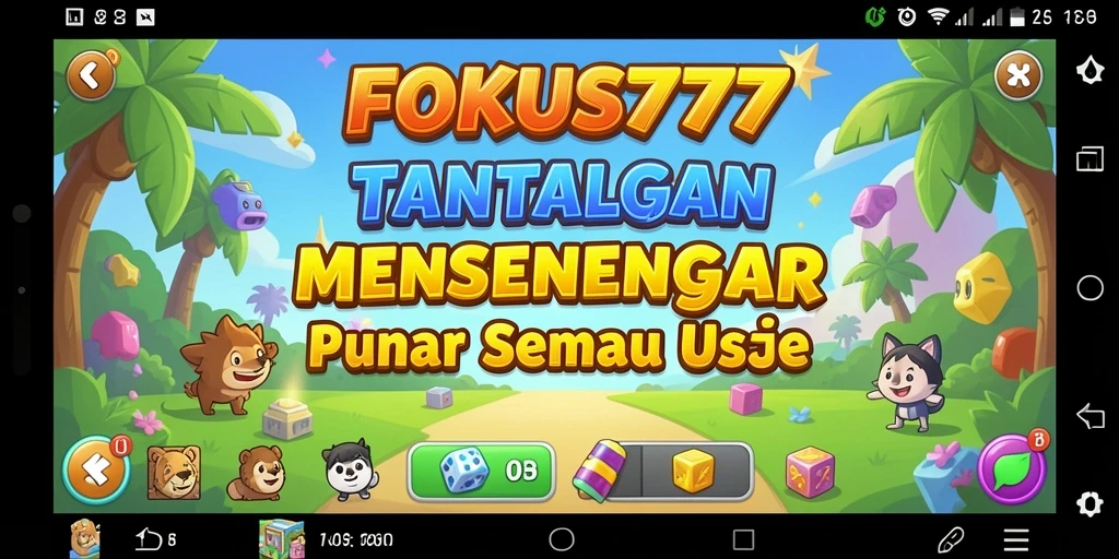 Tangkapan layar FOKUS777 yang menunjukkan gameplay Puzzle yang menantang.