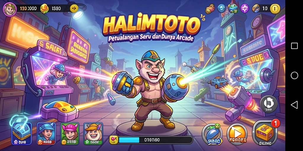 Tampilan gameplay menarik HALIMTOTO dalam aksi seru.