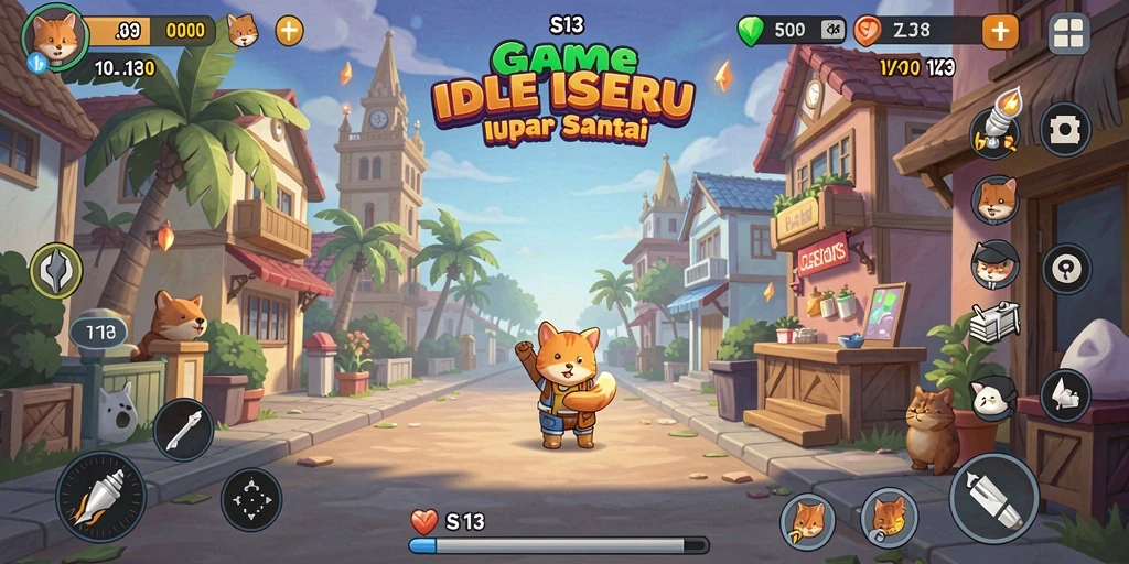 Tangkapan layar gameplay S13 yang menampilkan karakter beraksi dalam mode Idle.