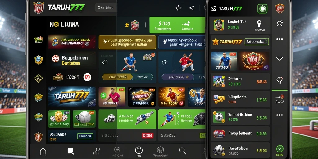 Tampilan gameplay inovatif TARUH777 dalam dunia Sportsbook.