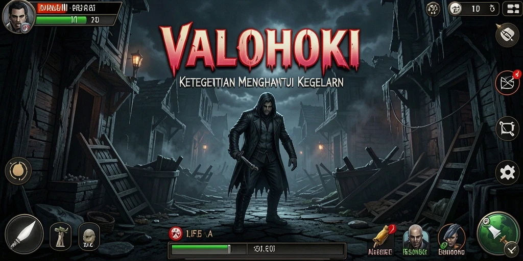 Tampilan gameplay VALOHOKI yang menyeramkan dan menegangkan.