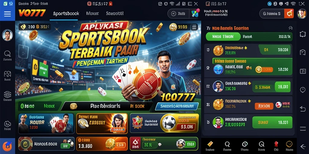 Screenshot VO777 menampilkan momen seru taruhan olahraga.